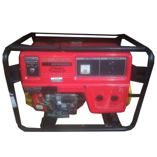 Source EP 6500s Petrol Generator Single Phase Battery Charged DC 12V (Used SH)